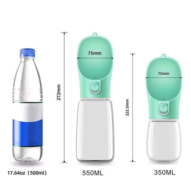 Outdoor Walking Puppy Pet Travel Water Bottle Cat Drinking Bowl Supplies Portable Dog Water Bottle for Small Large Dogs Bowl