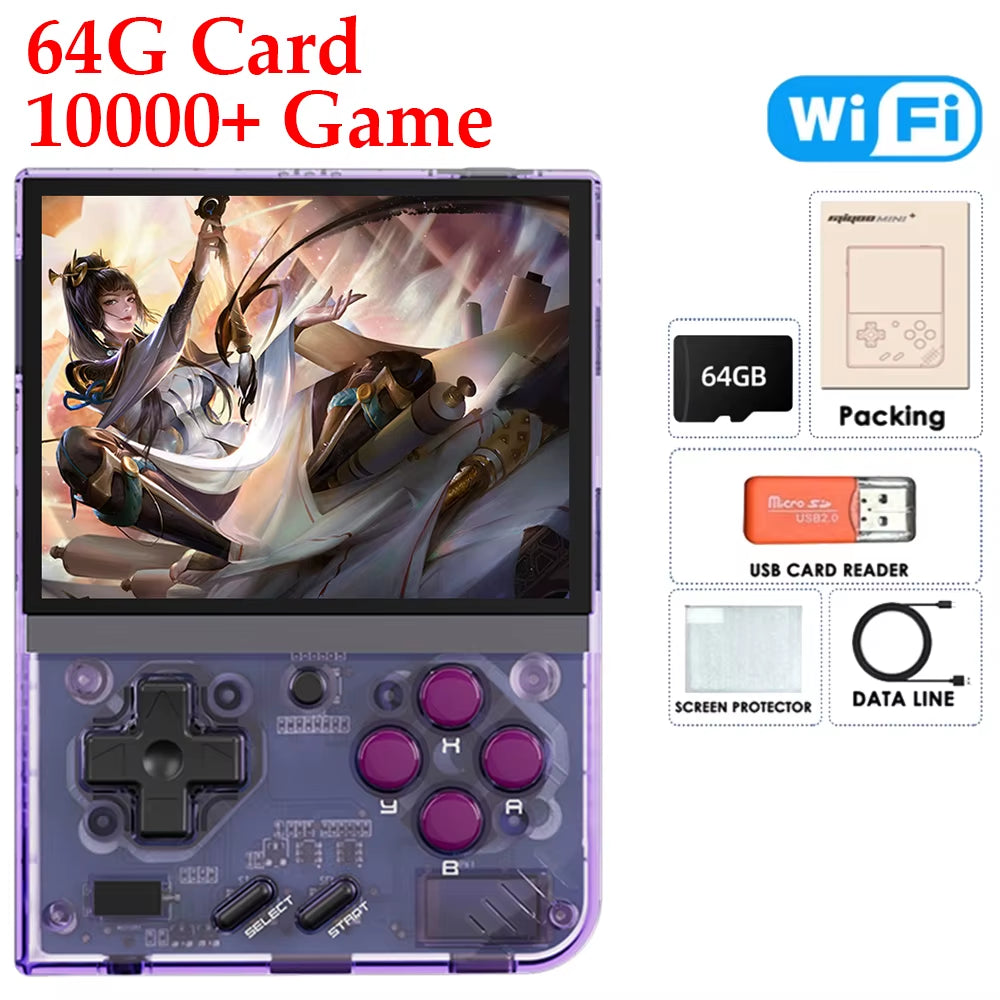 Miyoo Mini Plus Classic V3 Retro Handheld Game Console with IPS HD Screen and Linux System for All Ages