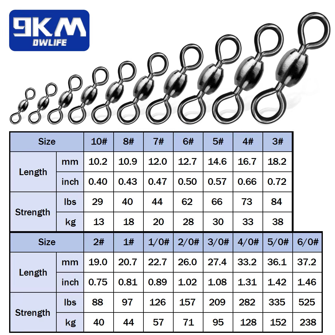 Crane Swivels 50~200Pcs Swivels Fishing Tackle Fishing Line Hook Connector Stainless Brass Saltwater Fishing Rolling Accessories