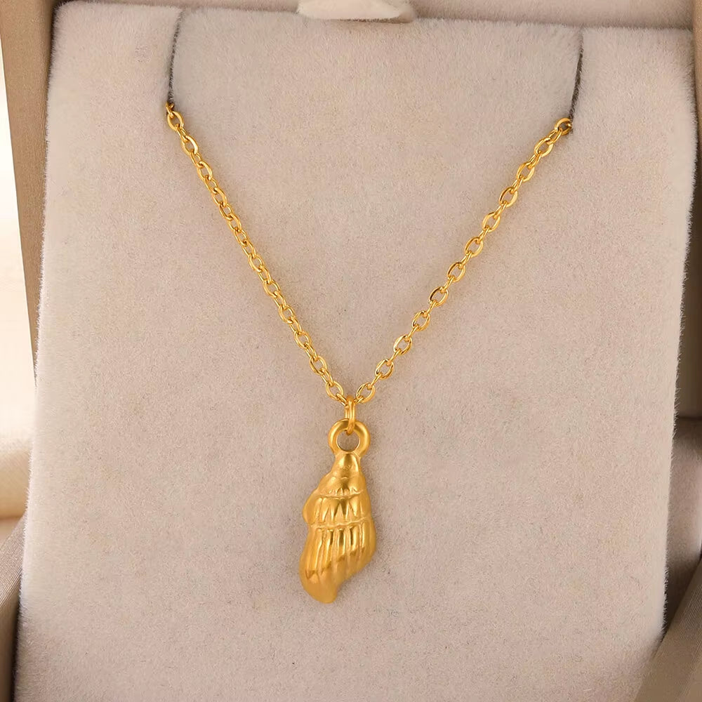 Tiny Geometry Collar Para Mujer Stainless Steel Jewelry Gold Color Classic Star Necklaces for Women Men Y2K Fashion Love Choker