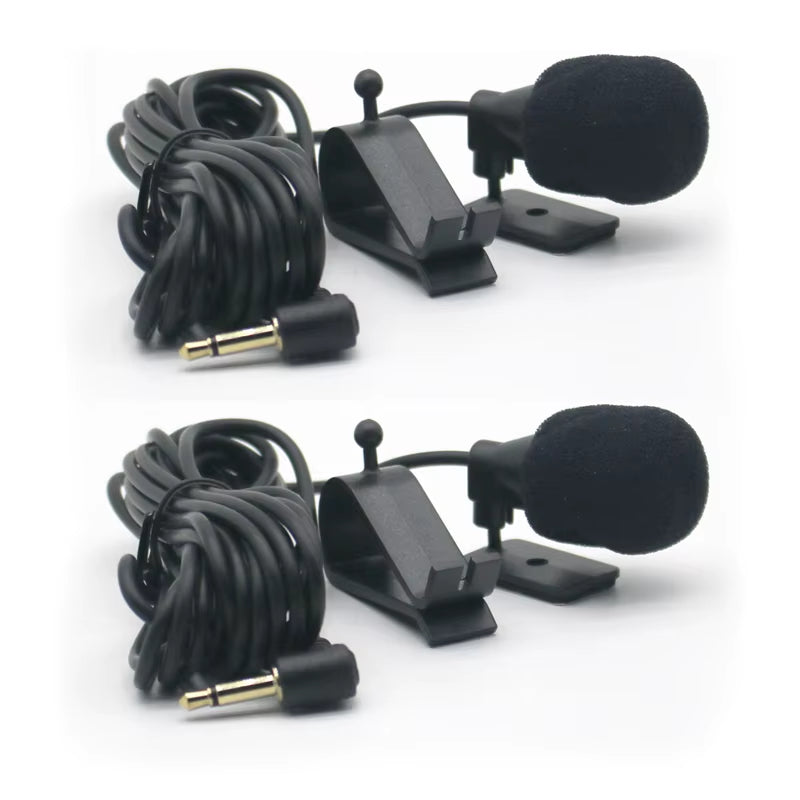 1/2Pcs 3M Professionals Car Audio Microphone 3.5Mm Jack Plug Mic Mono Mini Wired External Microphone for PC Auto Car DVD Radio