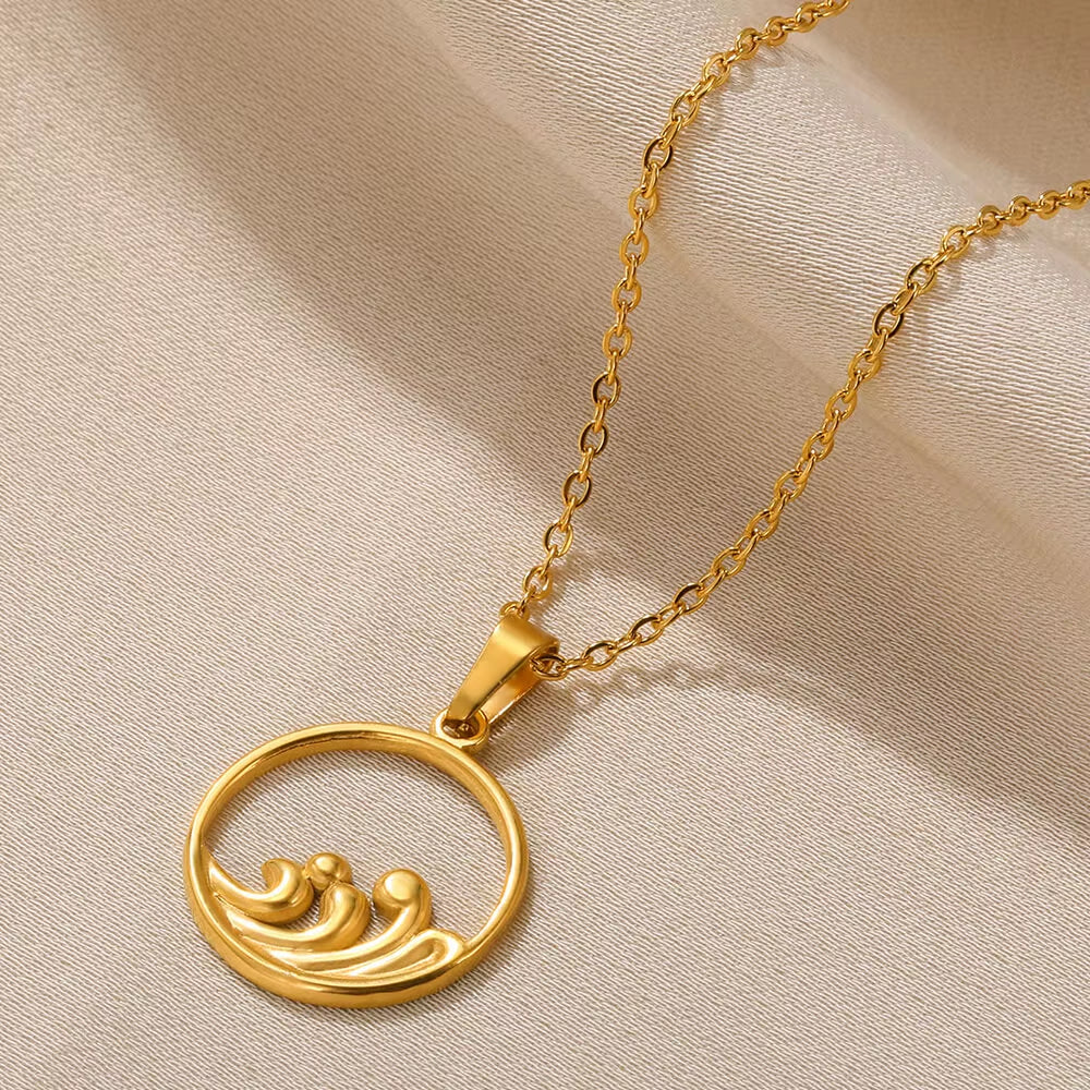Tiny Geometry Collar Para Mujer Stainless Steel Jewelry Gold Color Classic Star Necklaces for Women Men Y2K Fashion Love Choker