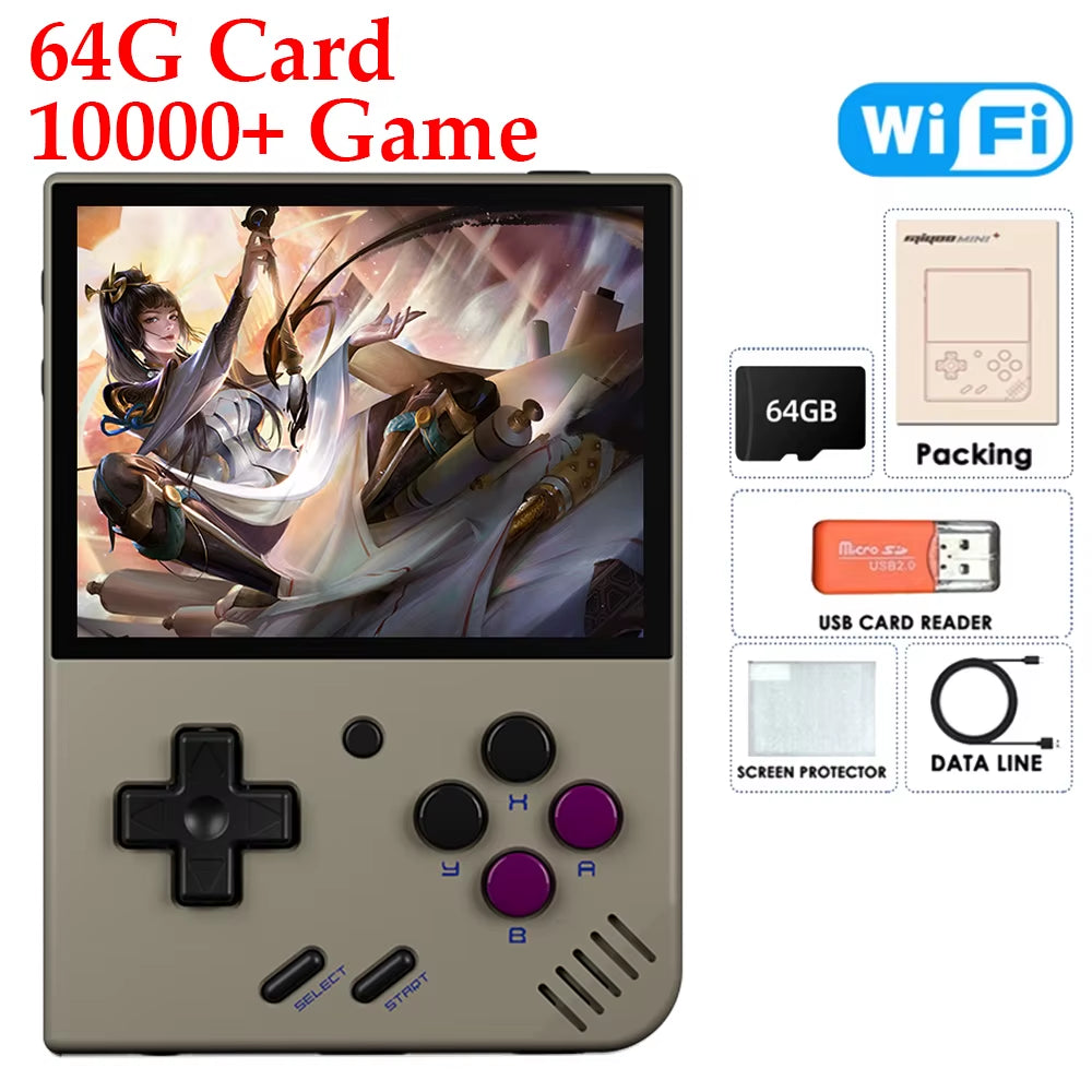 Miyoo Mini Plus Classic V3 Retro Handheld Game Console with IPS HD Screen and Linux System for All Ages