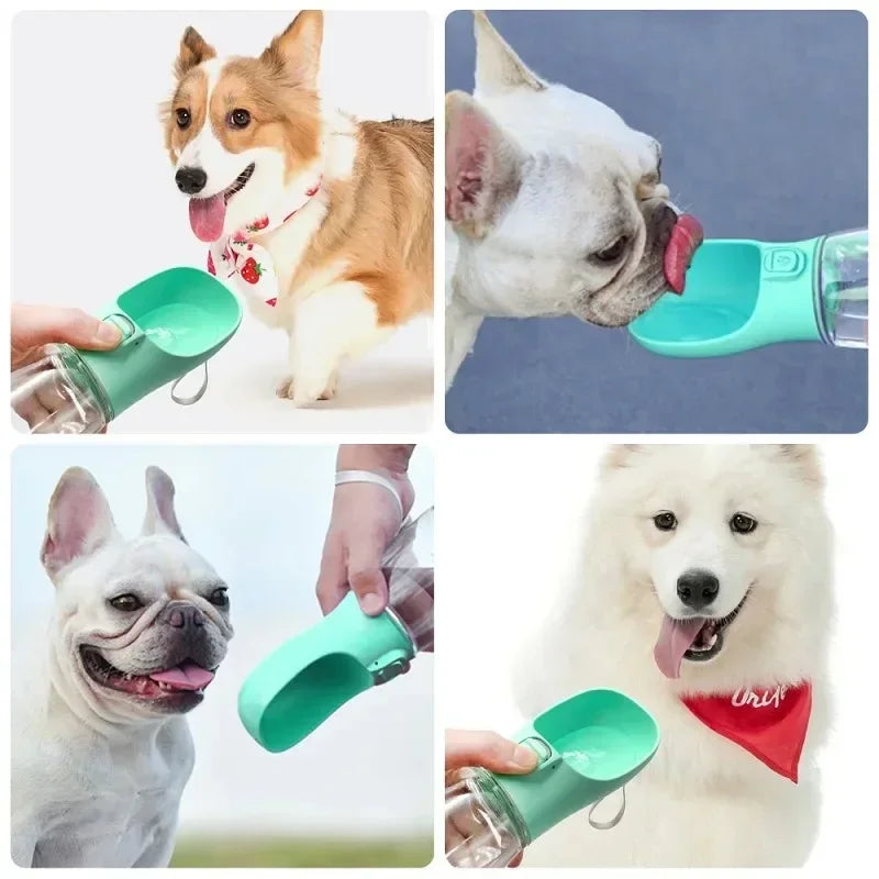 Outdoor Walking Puppy Pet Travel Water Bottle Cat Drinking Bowl Supplies Portable Dog Water Bottle for Small Large Dogs Bowl