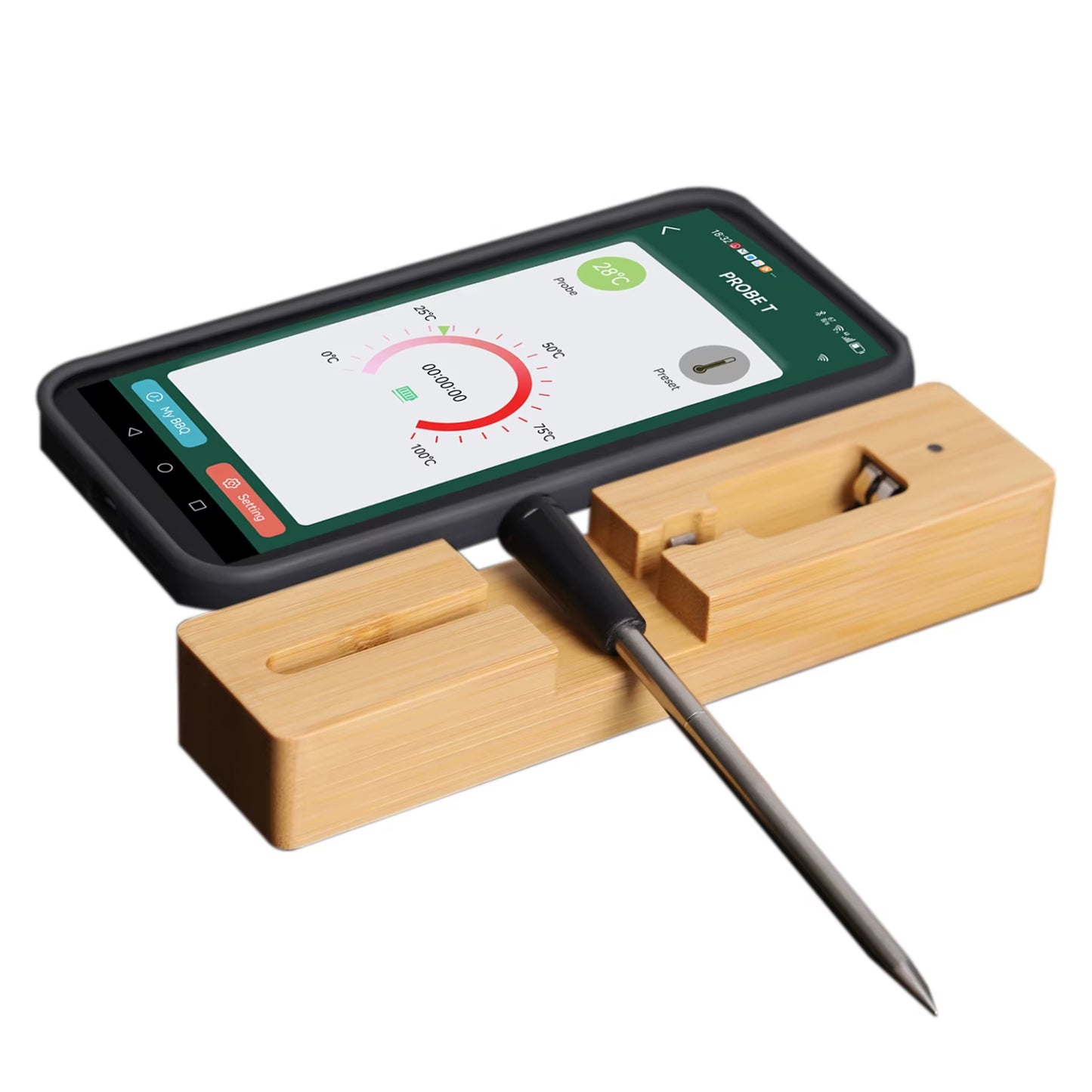 Wireless Meat Thermometer Remote Digital Kitchen Cooking Food Meat Tools Smart Digital Bluetooth Barbecue Oven BBQ Thermometer