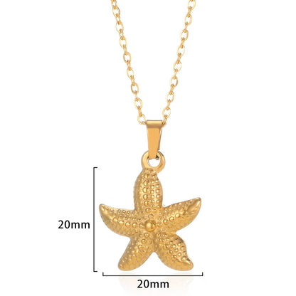 Tiny Geometry Collar Para Mujer Stainless Steel Jewelry Gold Color Classic Star Necklaces for Women Men Y2K Fashion Love Choker