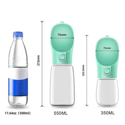 Outdoor Walking Puppy Pet Travel Water Bottle Cat Drinking Bowl Supplies Portable Dog Water Bottle for Small Large Dogs Bowl