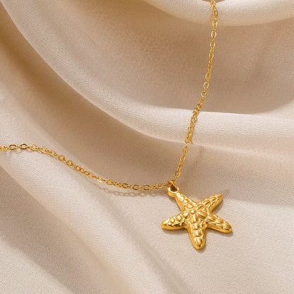 Tiny Geometry Collar Para Mujer Stainless Steel Jewelry Gold Color Classic Star Necklaces for Women Men Y2K Fashion Love Choker