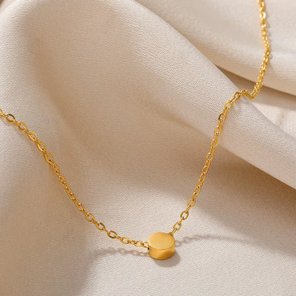 Tiny Geometry Collar Para Mujer Stainless Steel Jewelry Gold Color Classic Star Necklaces for Women Men Y2K Fashion Love Choker